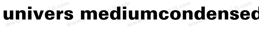 univers mediumcondensed字体转换